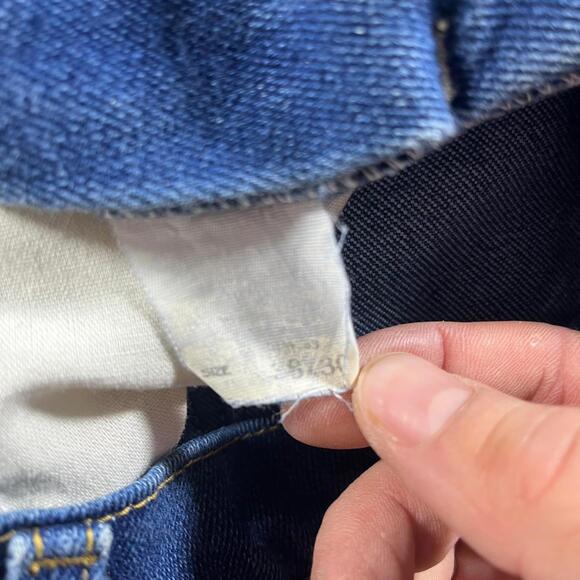 Lee Mens 38 x 30 light/medium washClassic Blue Denim Jeans straight Lee work - Picture 6 of 6